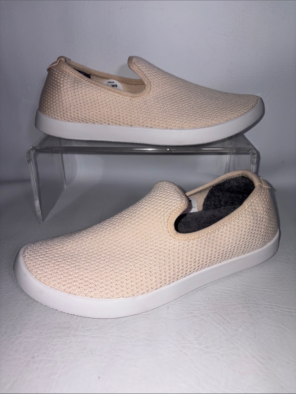 Allbirds NEW No Box or TagsTree Loungers Size 8 Ivory Slip-On Loafers Shoes